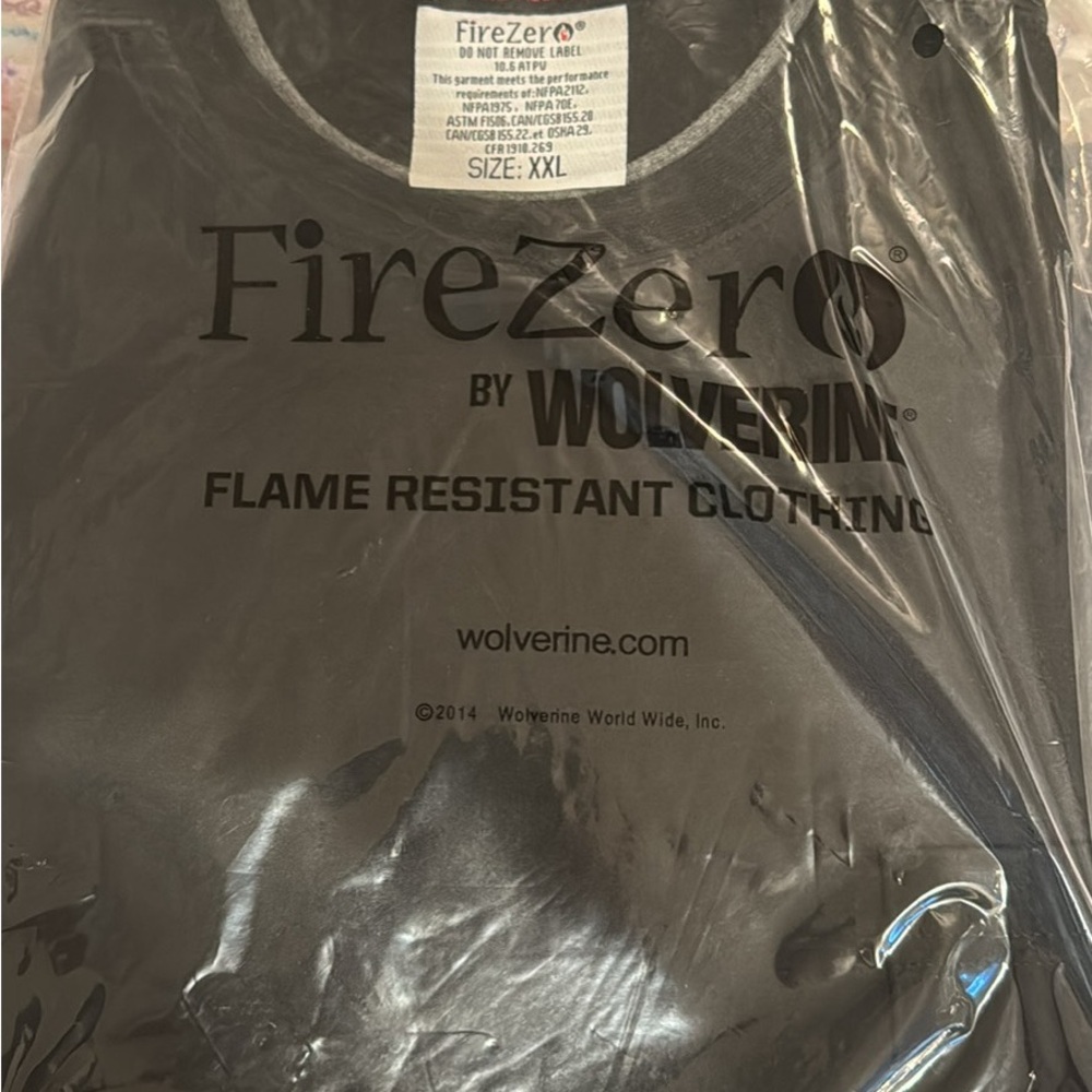 Wolverine fire resistant men’s work shirt.
